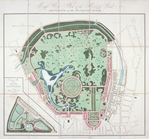 Plan of the Zoological Gardens, Regent