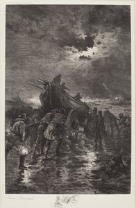 Untitled (Launching a Dory/To the Rescue/Shipwreck)