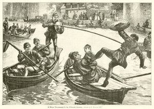 A water tournament in the fifteenth century by Edward Morant Cox
