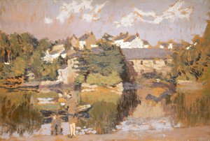 Buildings by a River