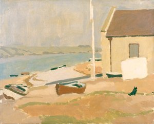 Lifeboat House, Ferryside by Edward Morland Lewis