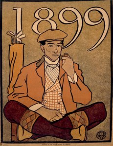 Golf Calendar, poster by Edward Penfield