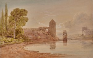 Tower on a cliff by Edward Pretty