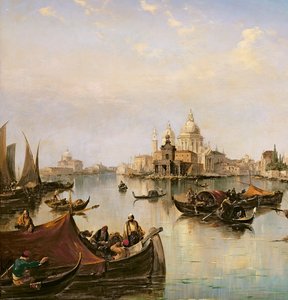 The Bacino di San Marco, Looking Towards the Mouth of the Grand Canal (detail) by Edward Pritchett