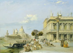 View of the Dogana and Santa Maria della Salute from the Piazzetta, Venice
