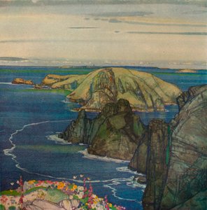 The Island of Brecqhou, Off Sark, c1921 by Edward Reginald Frampton