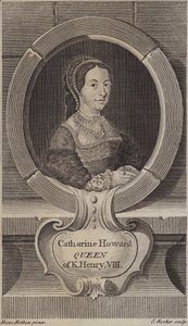 Catherine Howard, fifth wife of King Henry VIII (engraving) by Edward Rooker