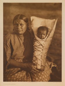 A Comanche Mother by Edward S. Curtis