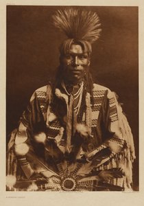 [A Piikani Man Dressed in Traditional Attire] by Edward S. Curtis