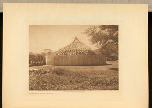 Ceremonial House - Wichita by Edward S. Curtis