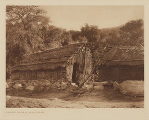 Diegueño House at Santa Ysabel by Edward S. Curtis