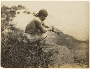 [I will bathe my body-I will cleanse it of the foul thing] by Edward S. Curtis