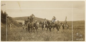 Men on Horseback by Edward S. Curtis