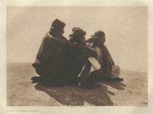 Portfolio I, Plate 36: A Point of Interest-Navaho by Edward S. Curtis