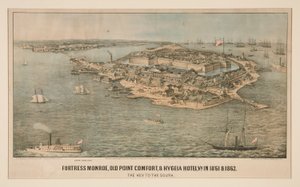 Fortress Monroe, Old Point Comfort, & Hygeia Hotel, Va. in 1861 & 1862 by Edward Sachse