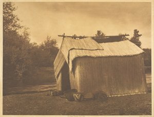 A Mat House - Skokomish by Edward Sheriff Curtis