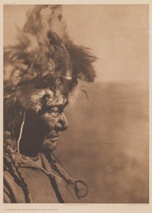 A Medicine Headdress — Blackfoot by Edward Sheriff Curtis