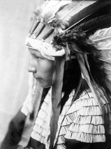Cheyenne girl, The Daughter of Bad Horse (profile), photo Edward S. Curtis by Edward Sheriff Curtis