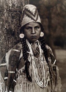 American Indians: Portrait of Girl Umatilla by Edward Sheriff Curtis