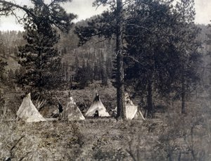 American Indians: Camp of the Spokan Indians by Edward Sheriff Curtis