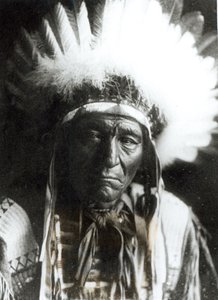 Iron Plume - Ogalala, Native American by Edward Sheriff Curtis