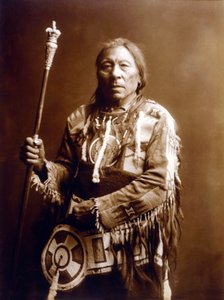 Running Rabbit (Aatsista-Mahkan 1833-1911), Blackfeet Indian, c. 1900, photo Edward S. Curtis by Edward Sheriff Curtis