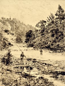 The Tees: The Tees at Ovington, c.1880 by Edward Slocombe
