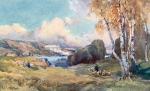 Valhalla, near Ratisbon by Edward Theodore Compton