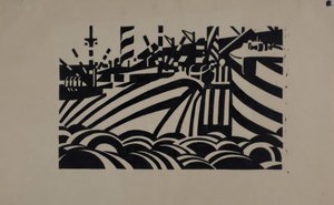 Dock Scene by Edward Wadsworth