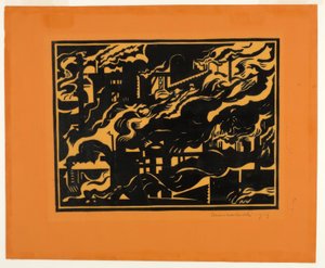 Blast Furnaces II by Edward Wadsworth