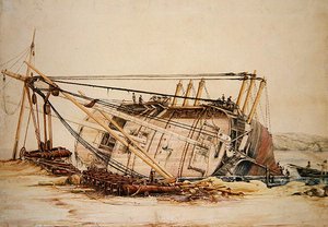 A Beached Brig