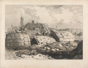 London Bridge - Demolition by Edward William Cooke