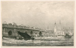 London Bridge by Edward William Cooke