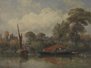 Opposite my House at Barnes by Edward William Cooke