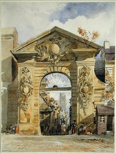 Porte Guillaume Leon, Rouen by Edward William Cooke
