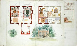 Proposed design for a house by Edward William Godwin