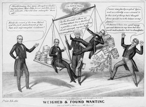 Weighed and found wanting, published by H R Robinson, New York, 1844