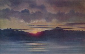 An April Sunset from Hut Point, Looking West by Charles Edward Wilson