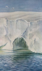Cave in the Barrier, Cape Crozier, Jan. 4th, 1911 by Charles Edward Wilson