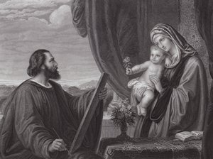 St Luke and the Virgin by Edward von Steinle