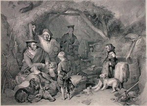 The Highland Whiskey Still, Engraved by Robert Graves, Published 1876 by Edwin (after) Landseer