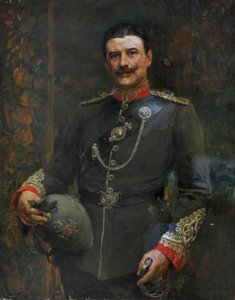 An Officer of a Volunteer Battalion, The Middlesex Regiment, circa 1904 by Edwin Arthur Ward