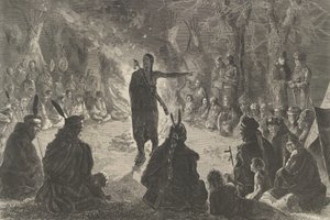 Around the Council Fire, The Young Brave