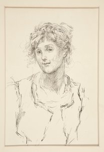 Audrey, Illustration for Act V, Scene I, As You Like It by Edwin Austin Abbey
