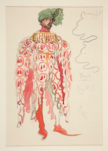 Bagot, Costume Sketch for Henry Irving by Edwin Austin Abbey