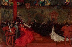 Compositional Study, for The Trial of Queen Katharine, Henry VIII, Act II, Scene IV