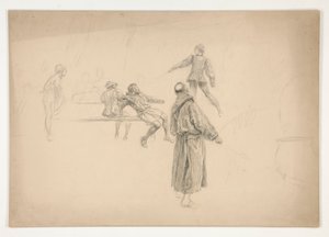 Figure Drawing by Edwin Austin Abbey