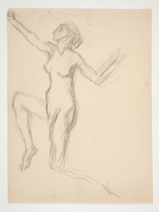Figure study by Edwin Austin Abbey
