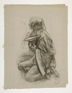 Figure Study for King Arthur by Edwin Austin Abbey