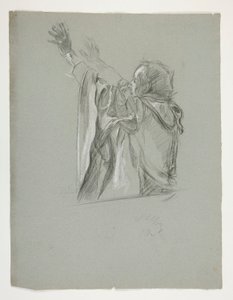 Figure Study for King Arthur by Edwin Austin Abbey